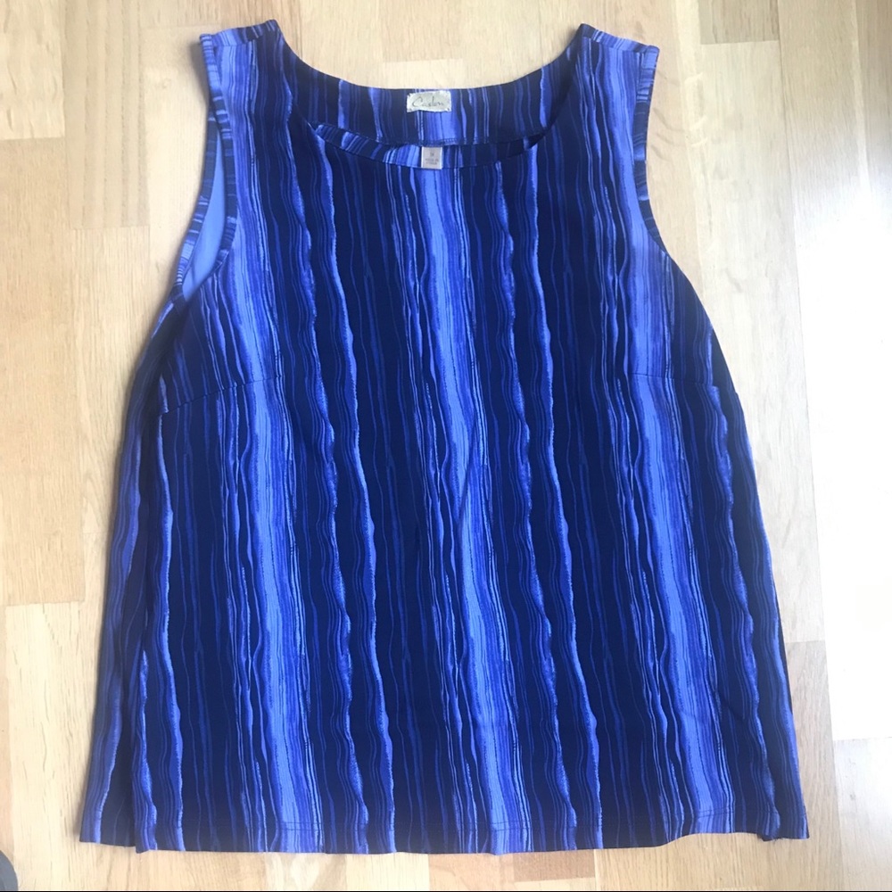 Pretty Sleeveless Top Size 1X by Caslon